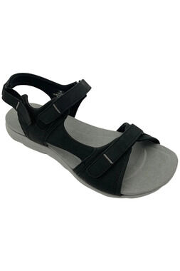 Easy Spirit Women's Lake Sporty Sandals Black - Narrow